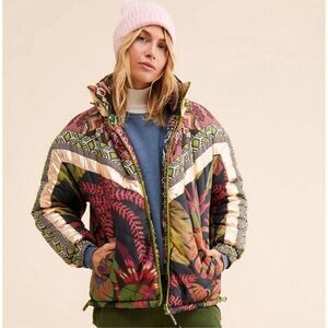 Farm Rio Tropical Rauti Reversible Puffer Jacket